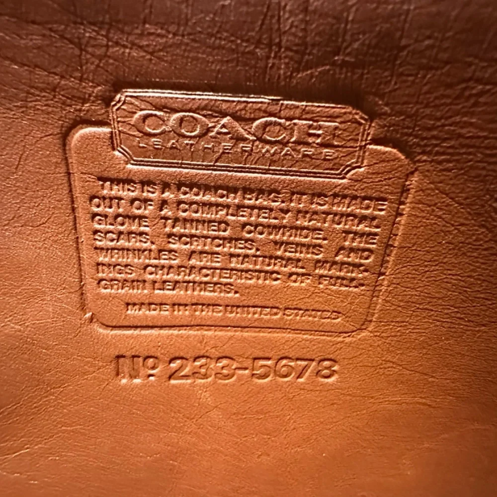 Vintage COACH No. 233-5678 Briefcase – Made in USA – Glove-Tanned Leather –